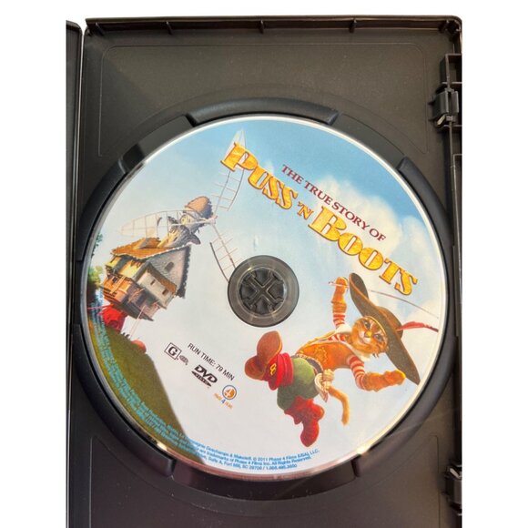 The True Story Of Puss N Boots DVD 2011 Family Adventure Movie Pre-Owned - Picture 2 of 4